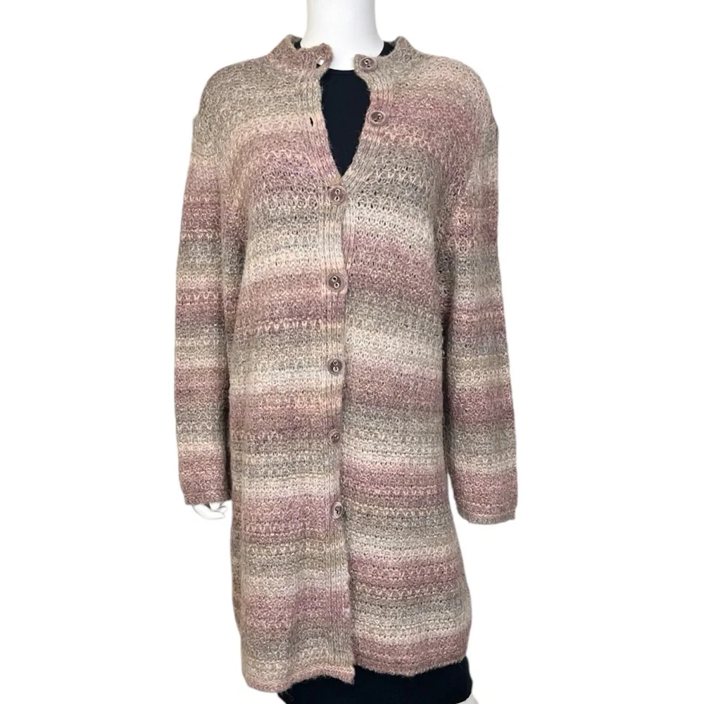J. Jill Longline Wool & Alpaca Blend Cardigan - sz XL